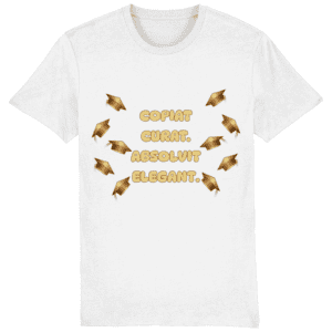 Tricou unisex „Copiat curat. Absolvit elegant”