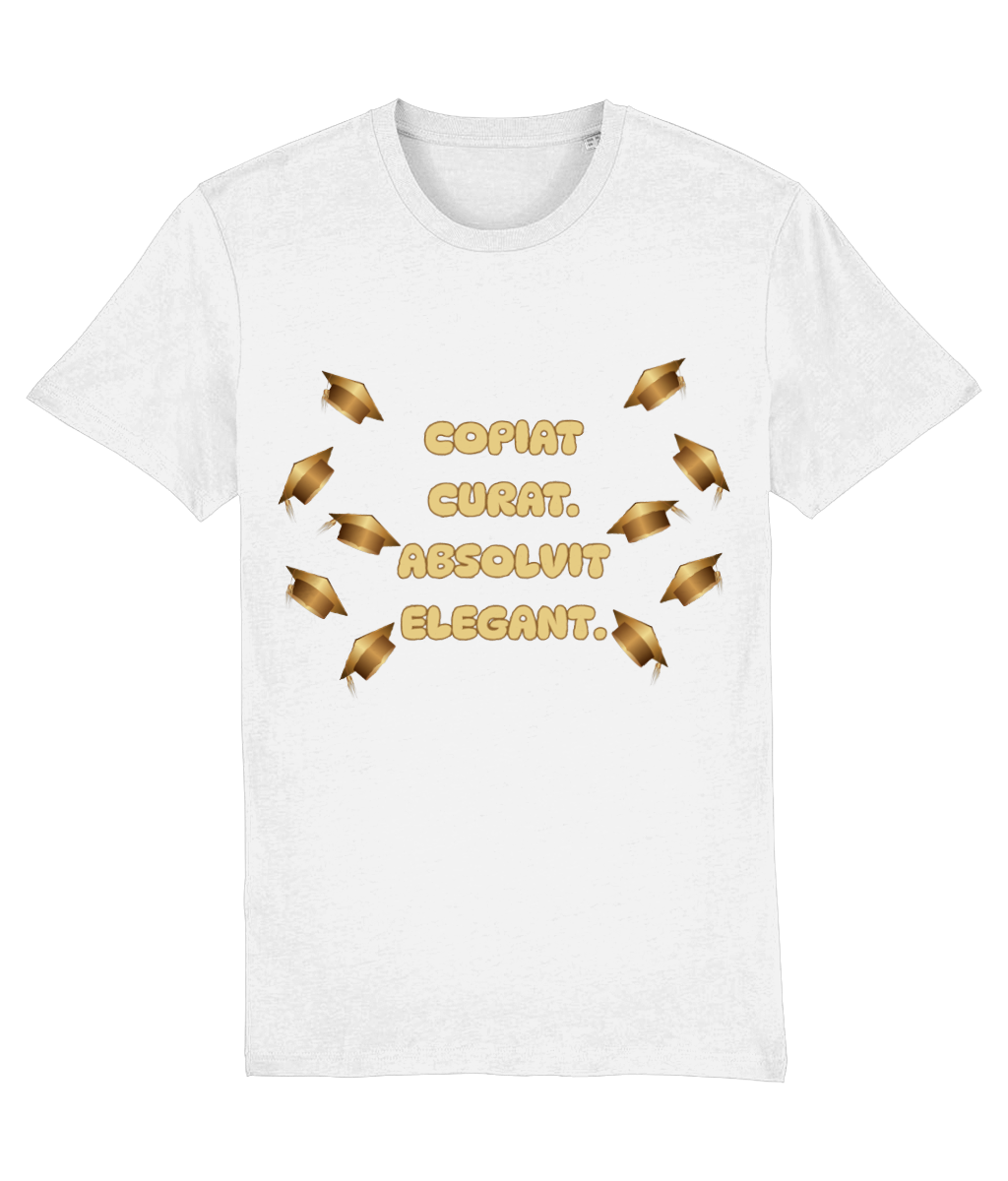 Tricou unisex „Copiat curat. Absolvit elegant” - imagine 2