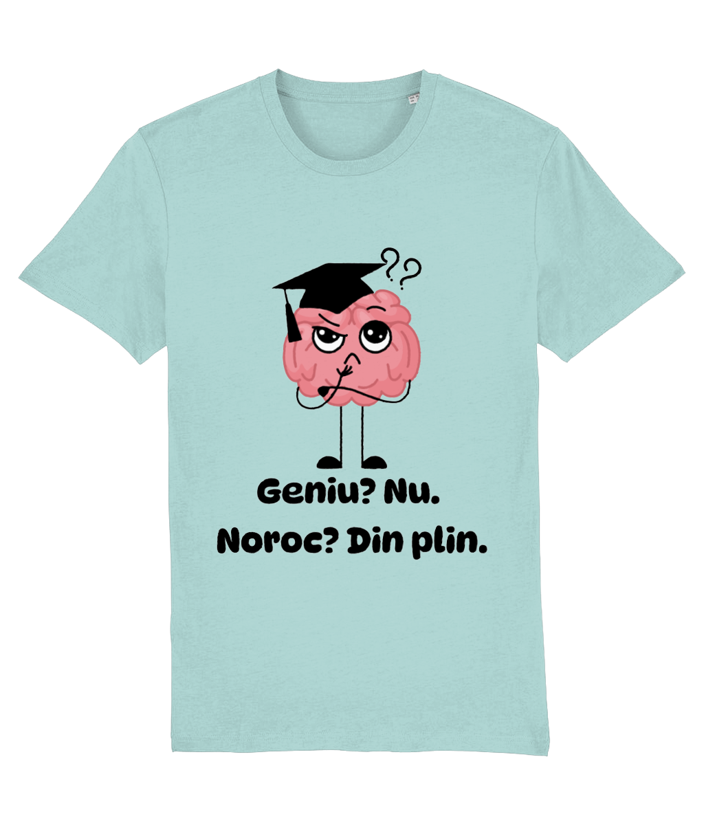 Tricou cadou personalizat amuzant pentru liceenii si studentii care s-au bazat pe noroc fete baieti liceu facultate