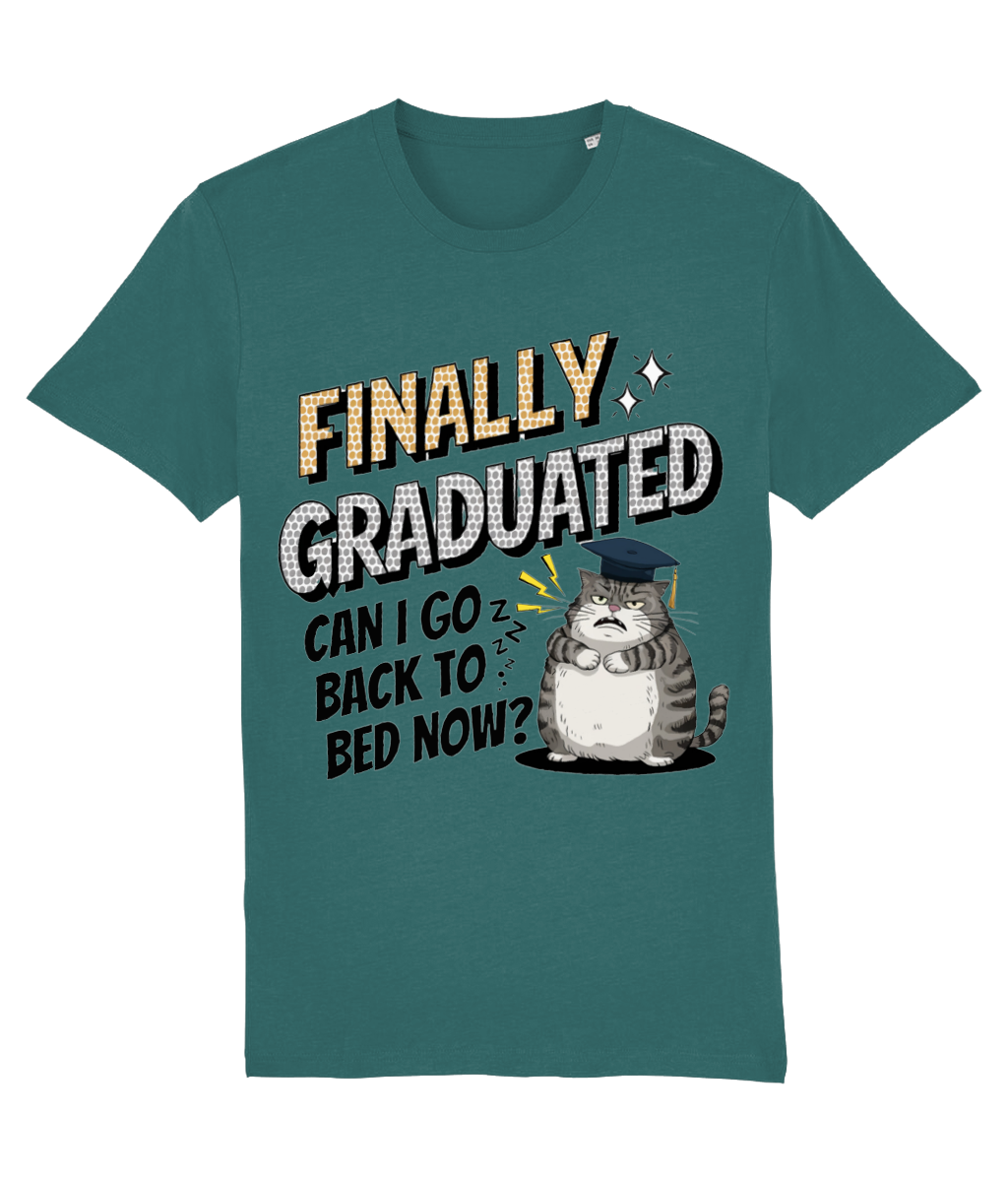 Tricou „Finally graduated! Can I go back to bed now?” - imagine 10