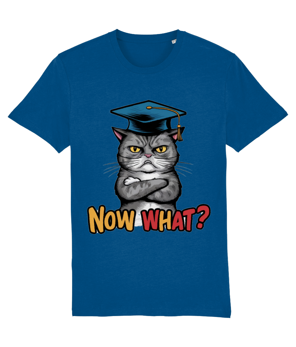 Tricou pentru absolvenți nedumeriți „Now what?” - imagine 4