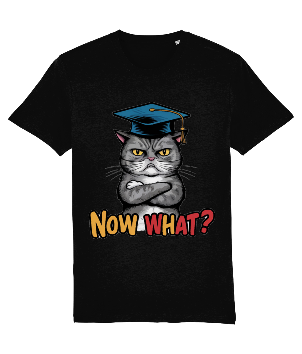 Tricou pentru absolvenți nedumeriți „Now what?” - imagine 10