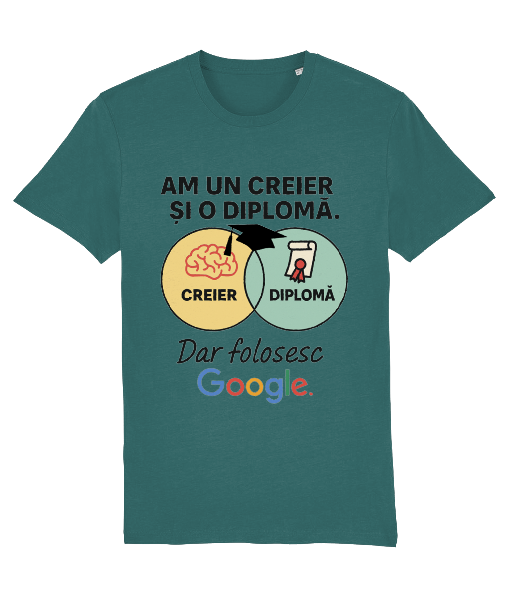 Tricou unisex „Creier și diplomă” - imagine 9