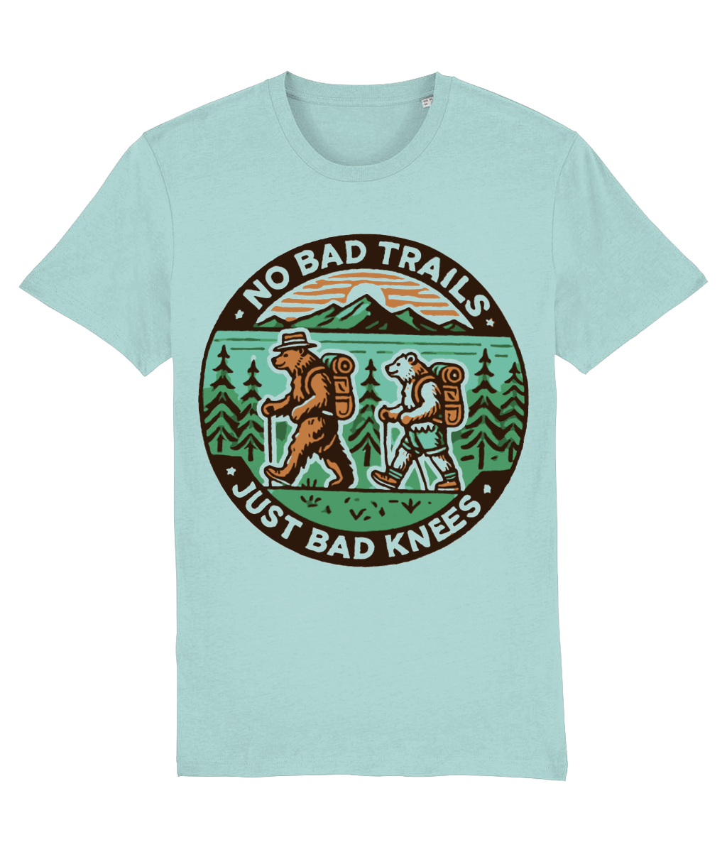 Tricou „No bad trails, just bad knees” - imagine 8