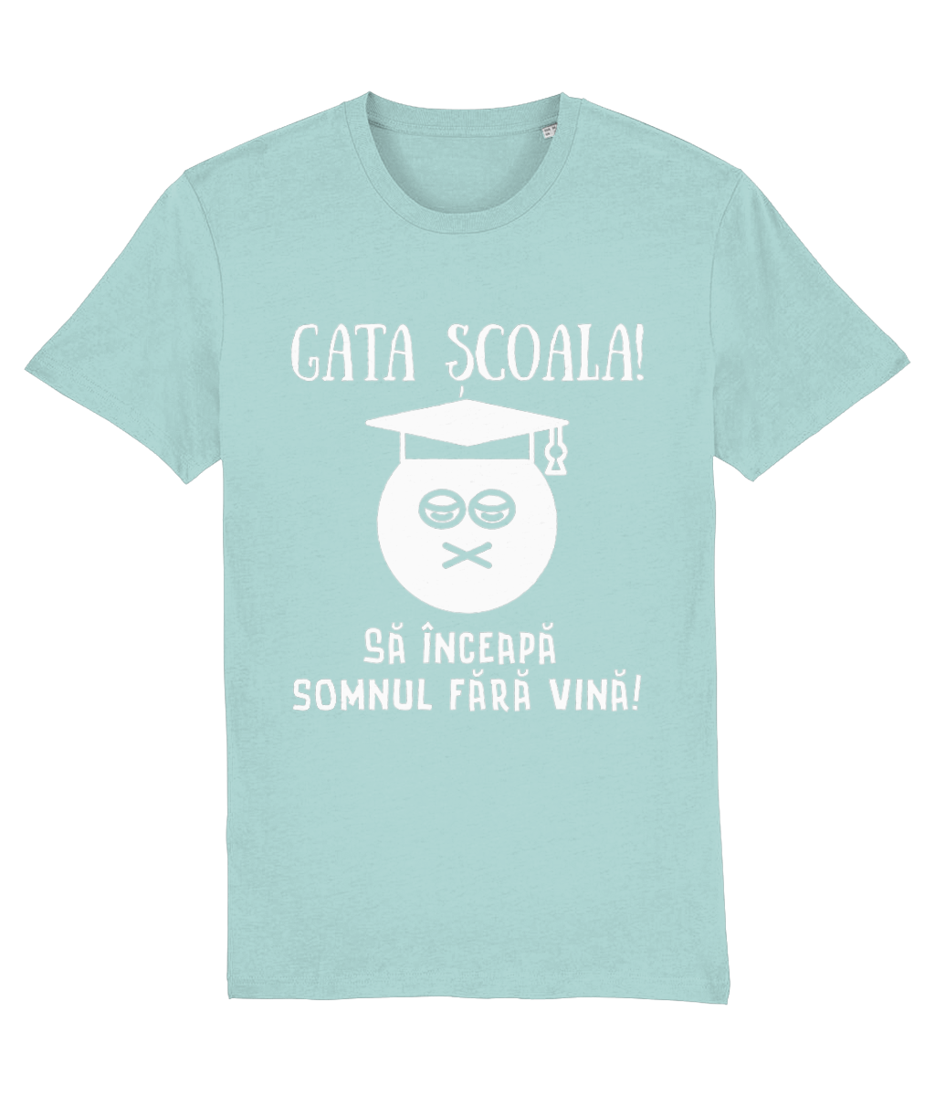 Tricou unisex pentru absolvenți „Gata școala!” - imagine 8