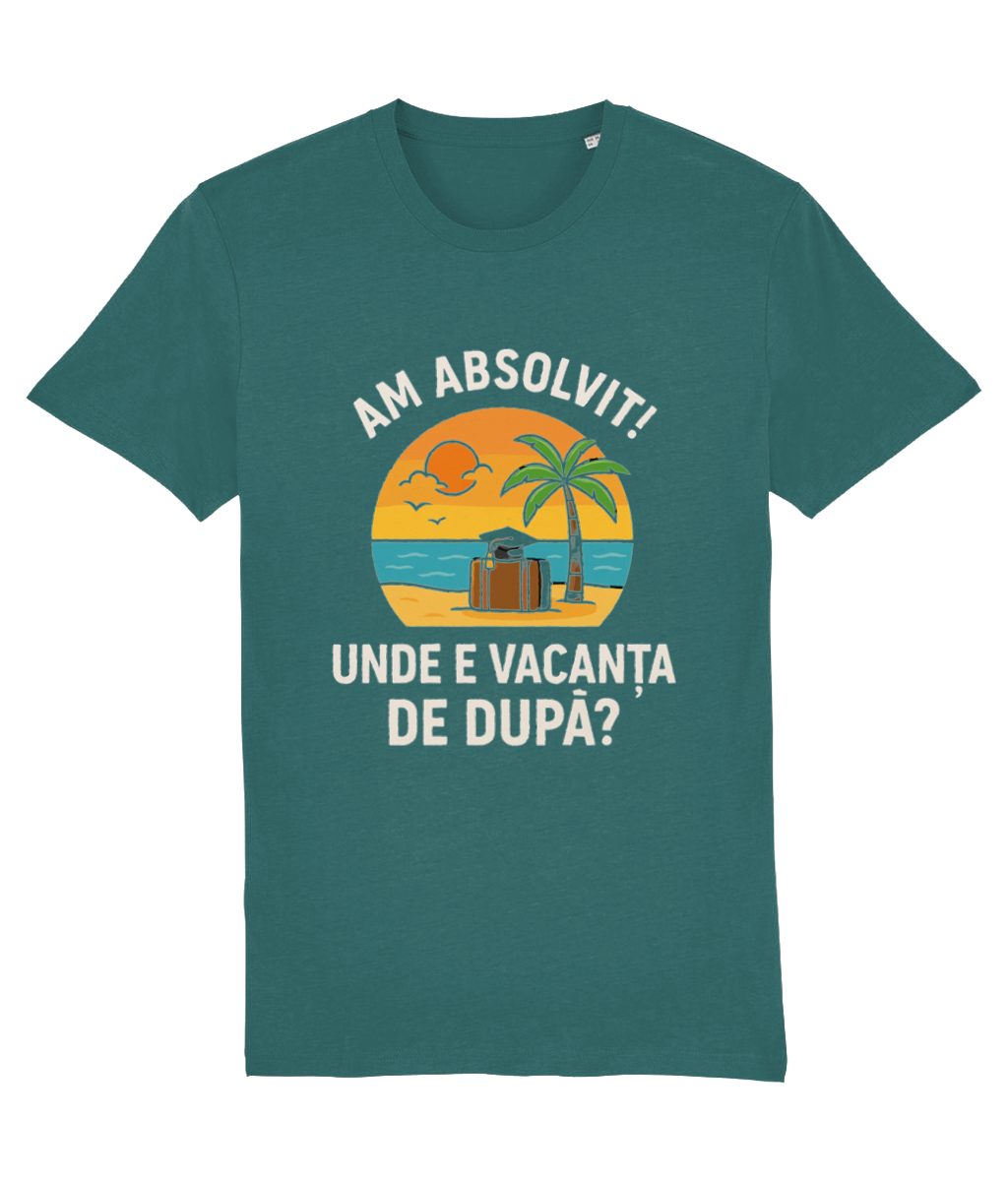 Tricou personalizat cadou amuzant pentru absolvire fete baieti liceu facultate master iubitori de mare plaja nisip vacante calatorii