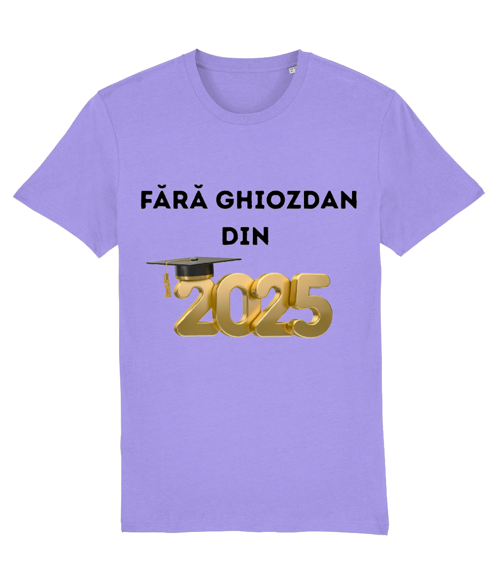 Tricou cadou personalizat pentru absolvire gimnaziu liceu fata baiat Fara ghiozdan din 2025
