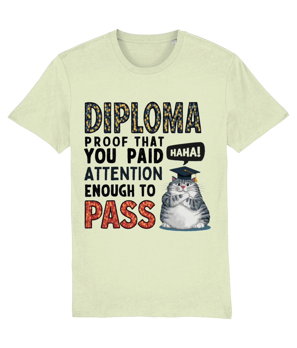 Tricou „Diploma: proof that you paid attention enough to pass” - imagine 2