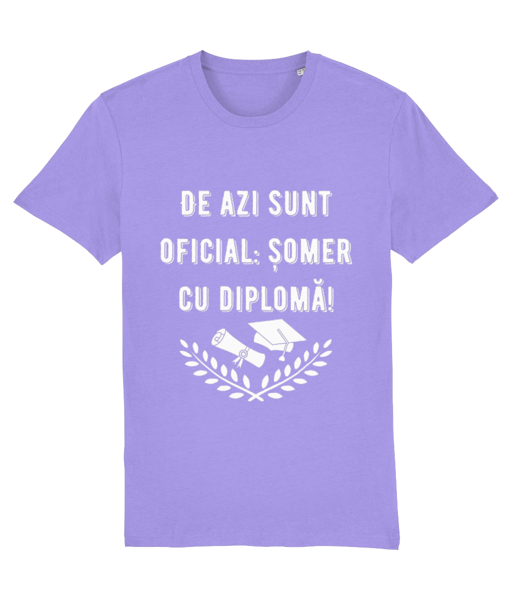 Tricou unisex „Șomer cu diplomă” - imagine 4