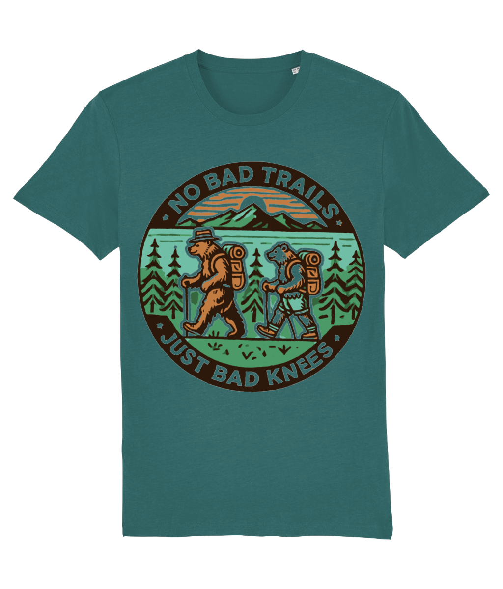 Tricou „No bad trails, just bad knees” - imagine 10