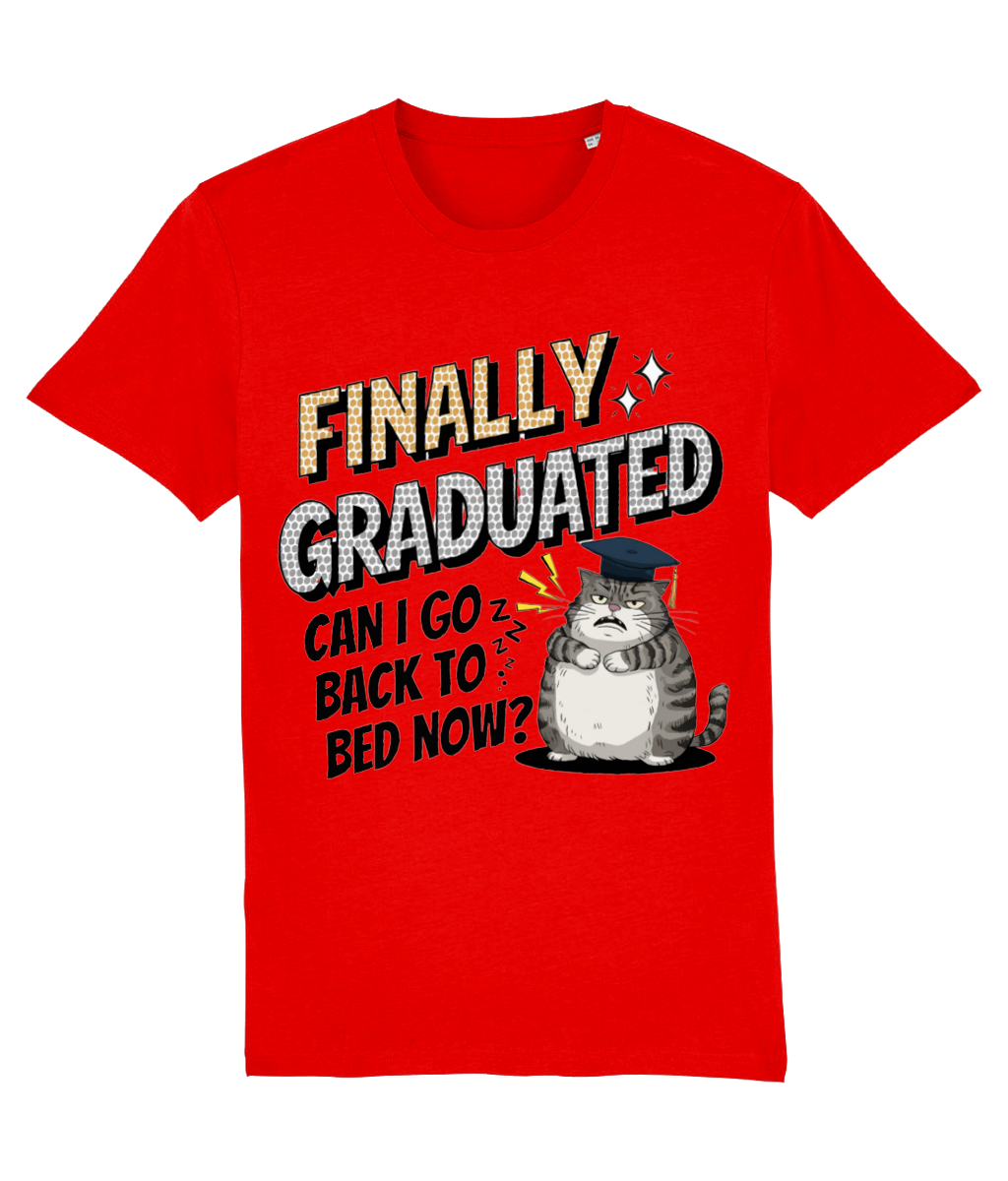 Tricou „Finally graduated! Can I go back to bed now?” - imagine 4