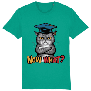 Tricou pentru absolvenți nedumeriți „Now what?”