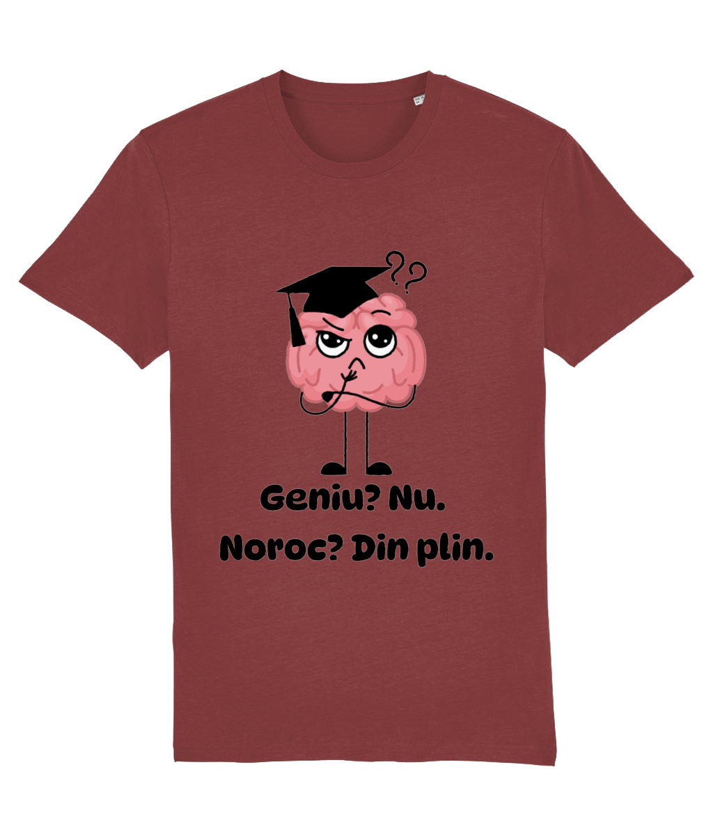 Tricou unisex „Geniu? Nu. Noroc? Din plin” - imagine 9
