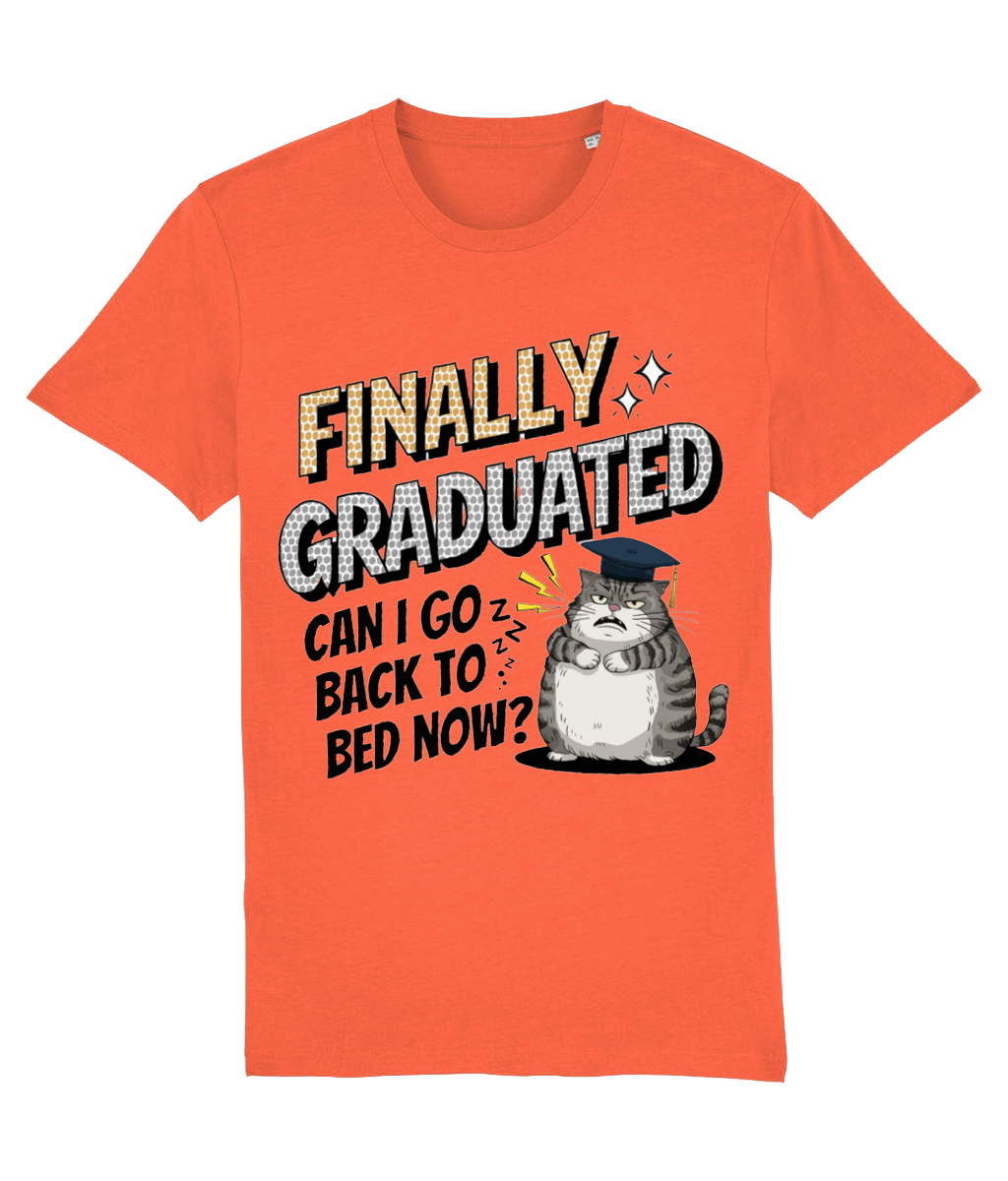 Tricou „Finally graduated! Can I go back to bed now?” - imagine 7