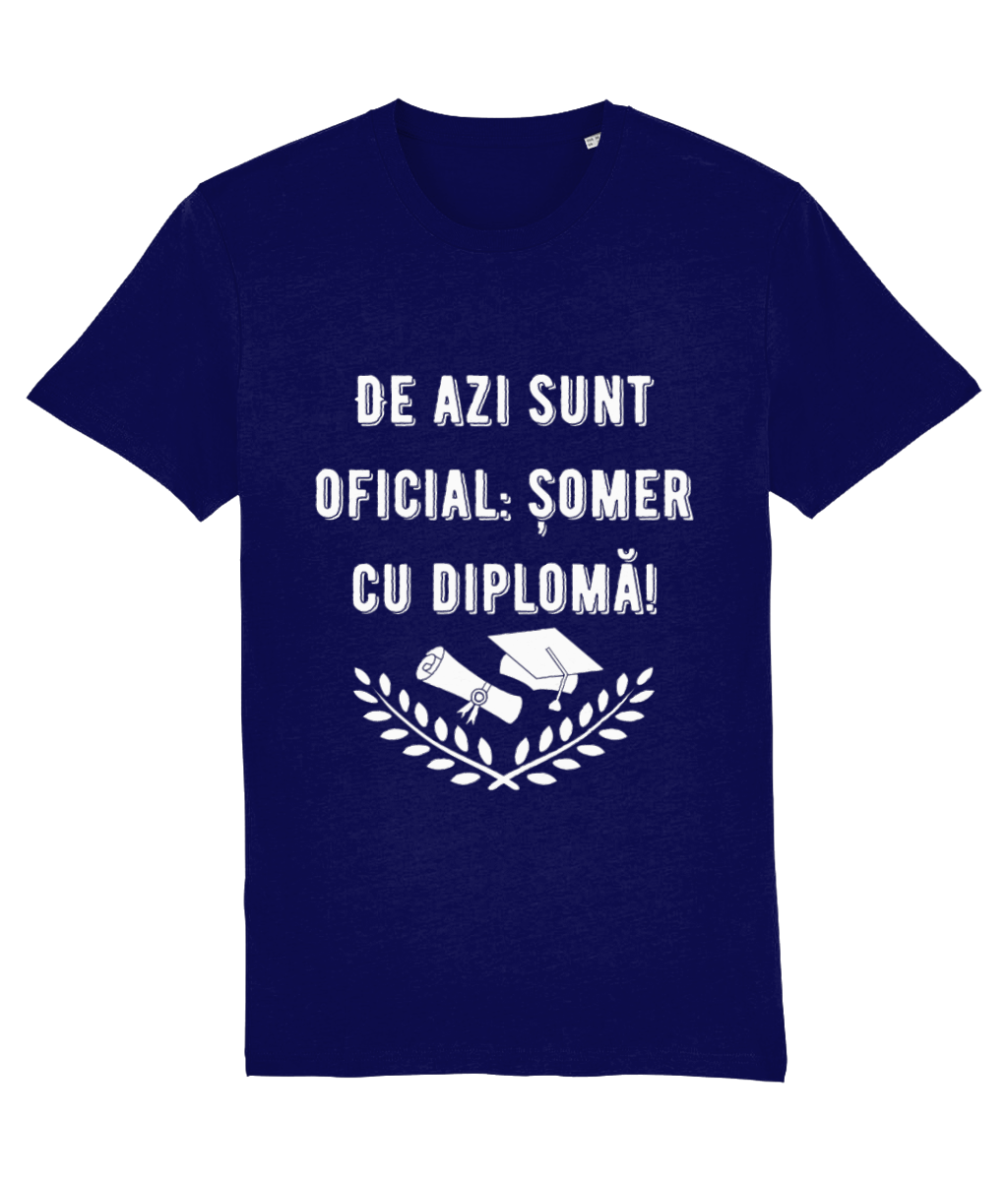Tricou unisex „Șomer cu diplomă” - imagine 6