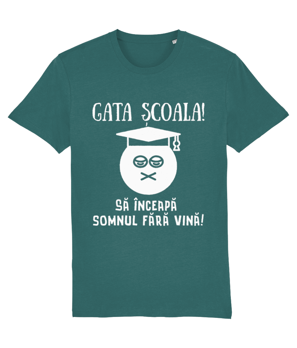 Tricou unisex pentru absolvenți „Gata școala!” - imagine 9