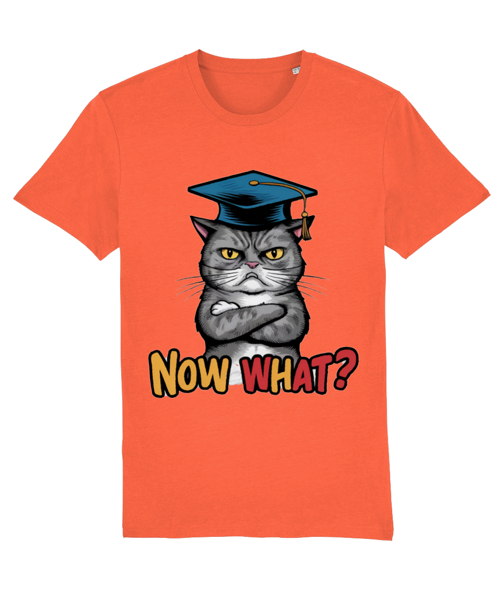 Tricou pentru absolvenți nedumeriți „Now what?” - imagine 6