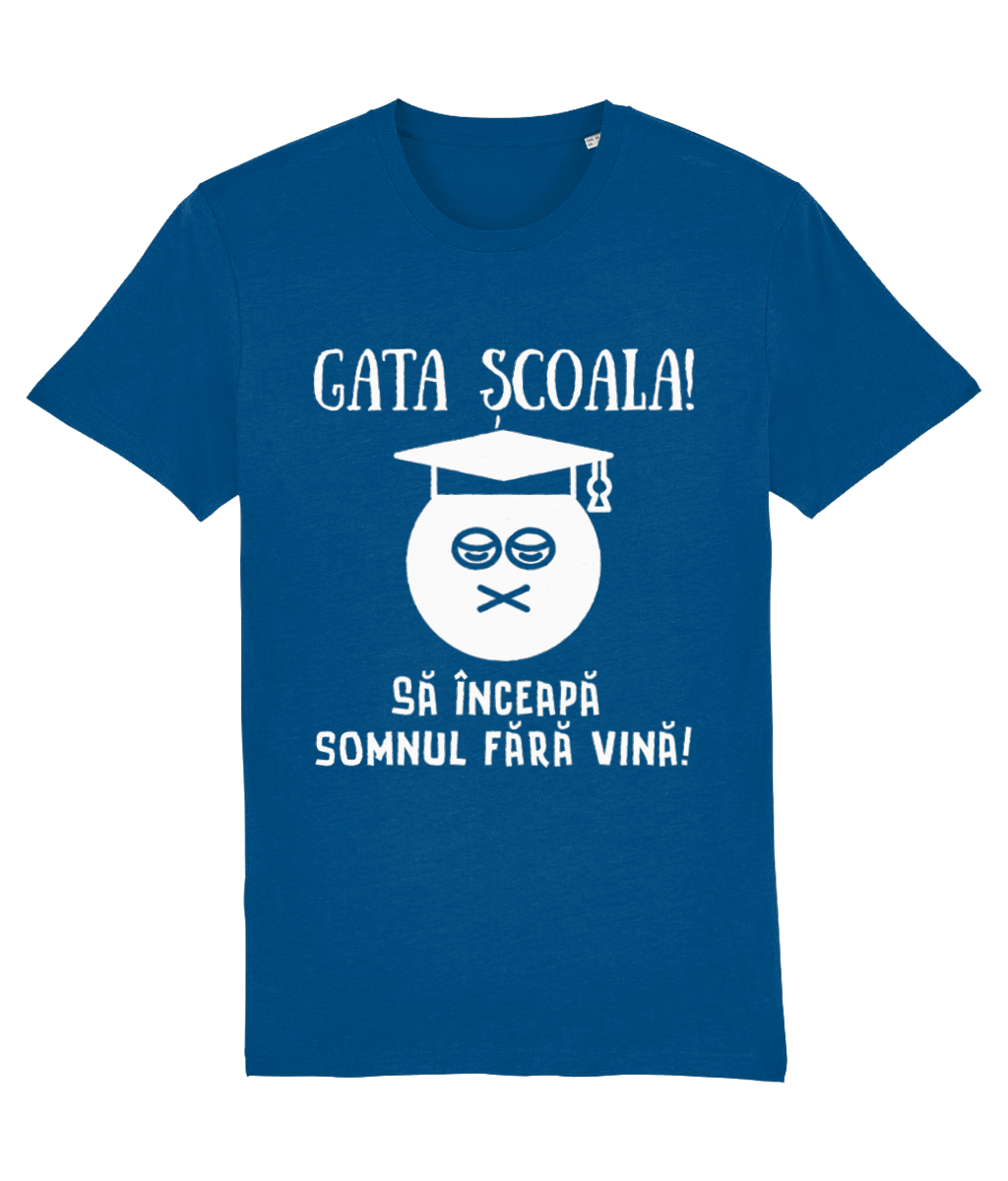 Tricou unisex pentru absolvenți „Gata școala!” - imagine 2