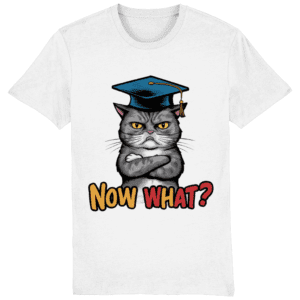 Tricou pentru absolvenți nedumeriți „Now what?”