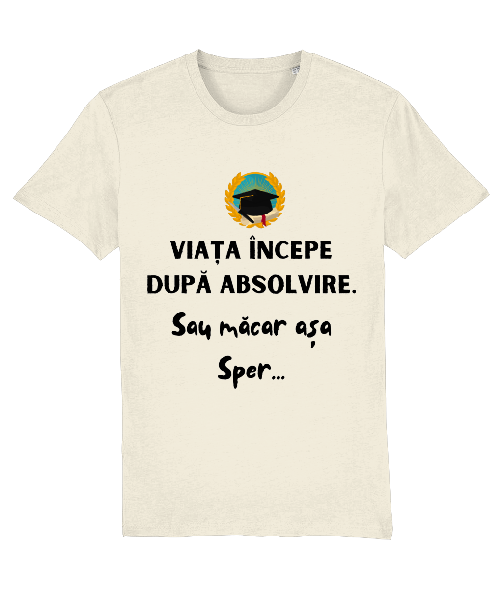 Tricou unisex „Viața începe după absolvire” - imagine 5