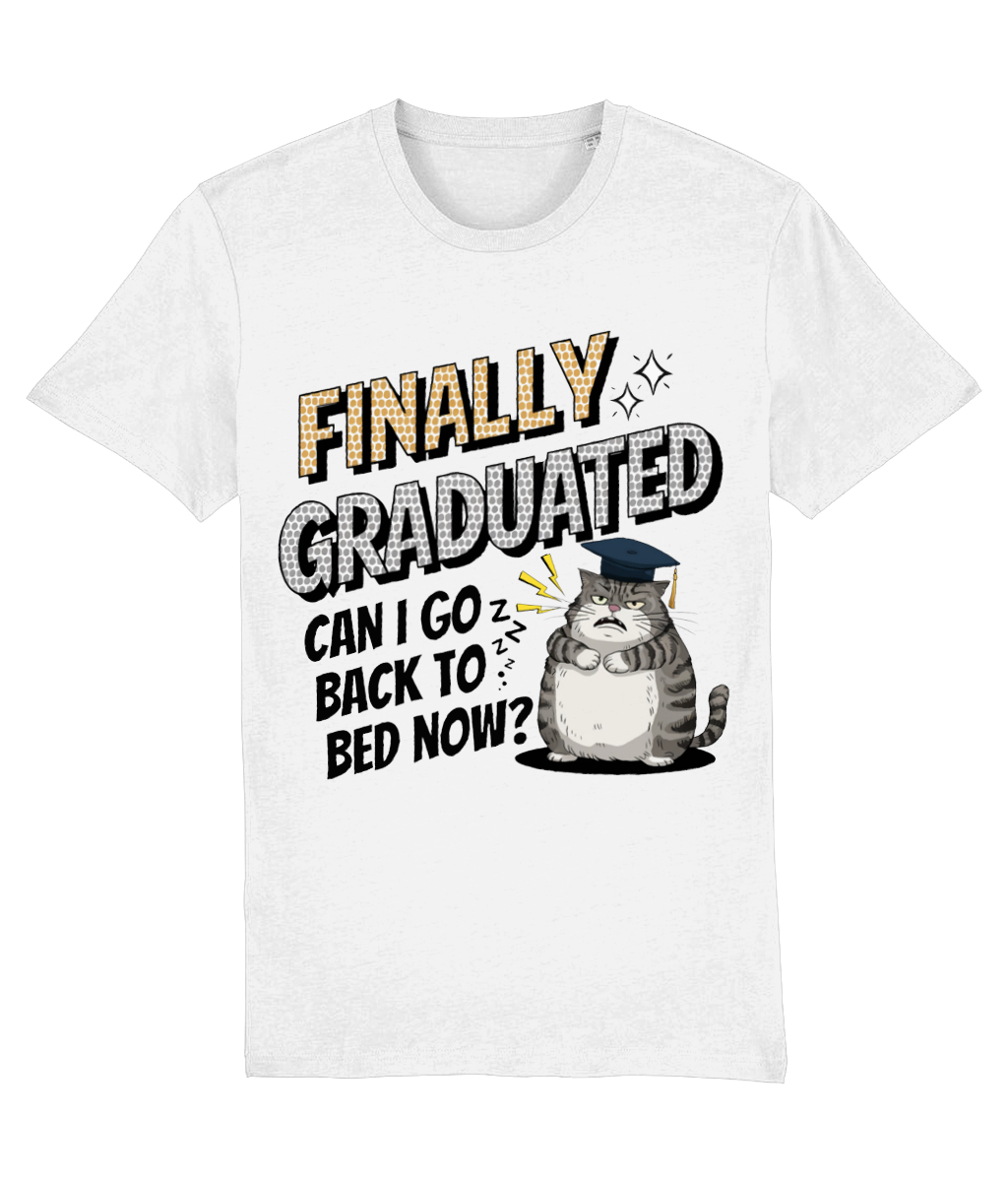 Tricou „Finally graduated! Can I go back to bed now?” - imagine 2