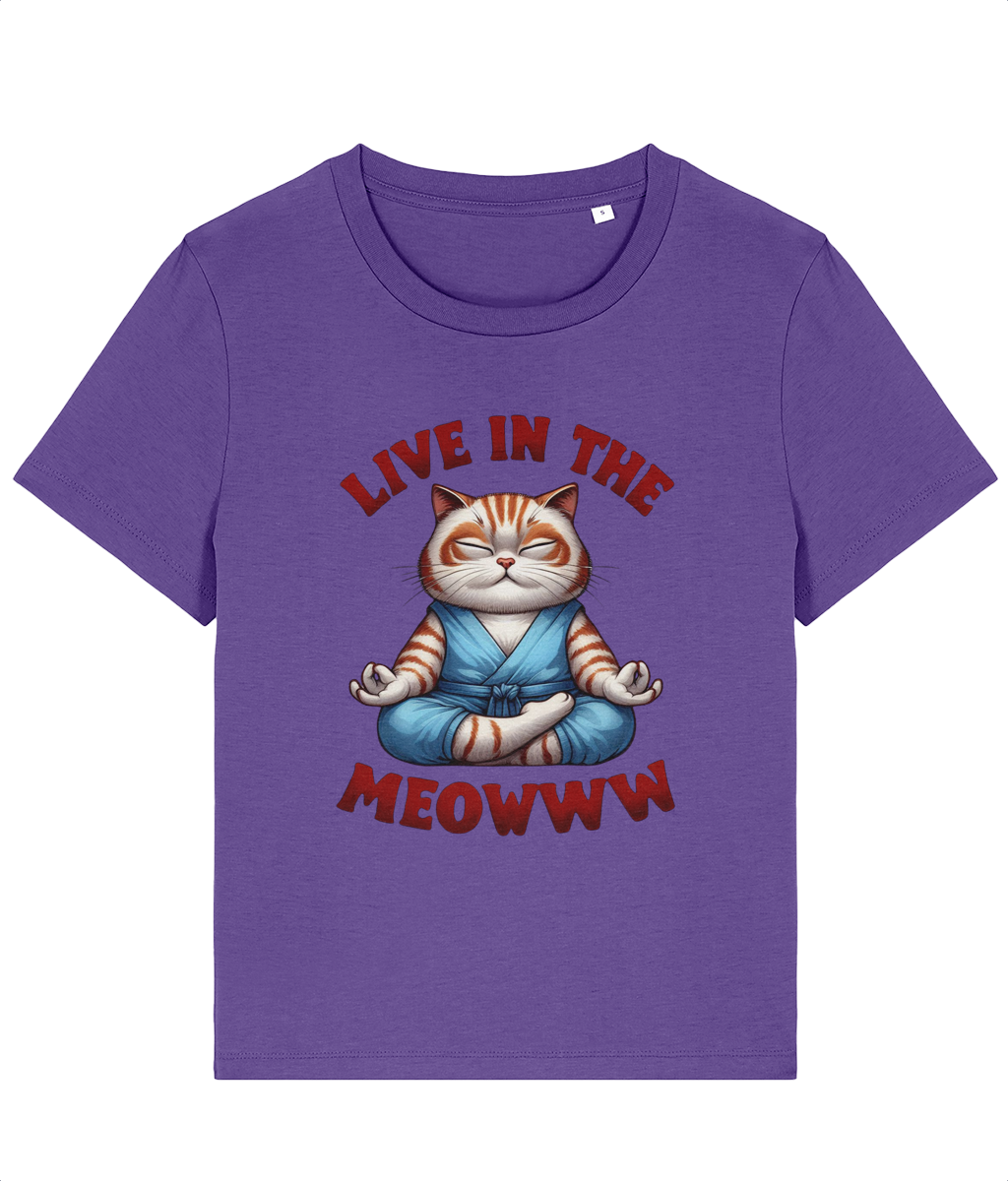 Tricou damă „Live in the meowww” - imagine 4