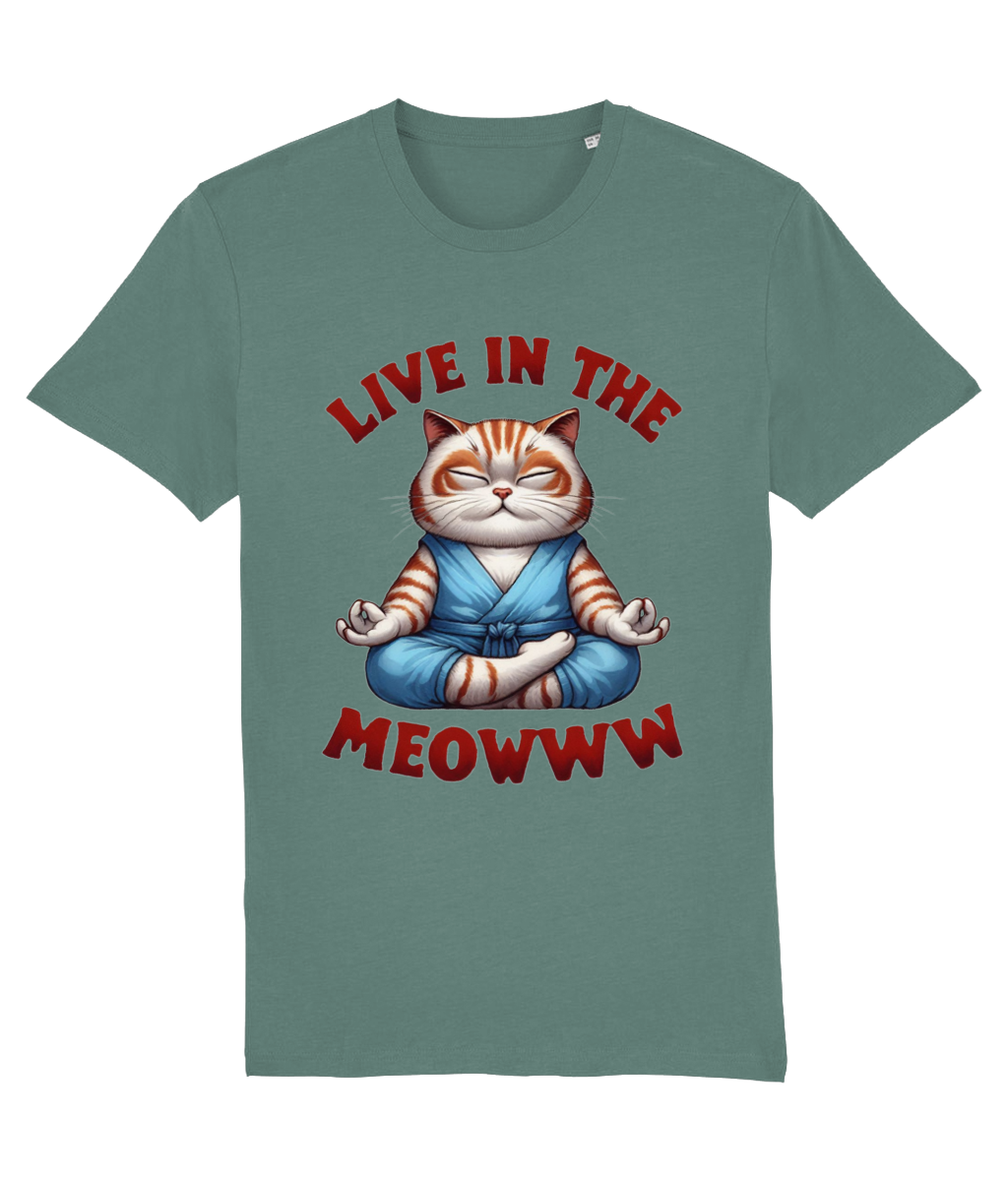Tricou unisex „Live in the meowww” - imagine 6