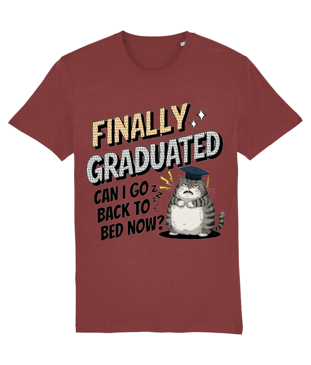Tricou „Finally graduated! Can I go back to bed now?” - imagine 9