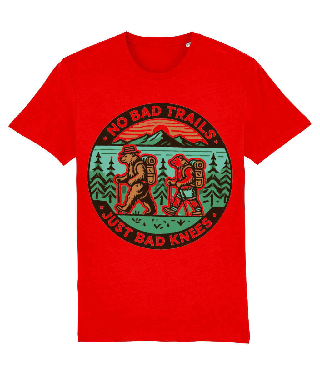 Tricou „No bad trails, just bad knees” - imagine 4