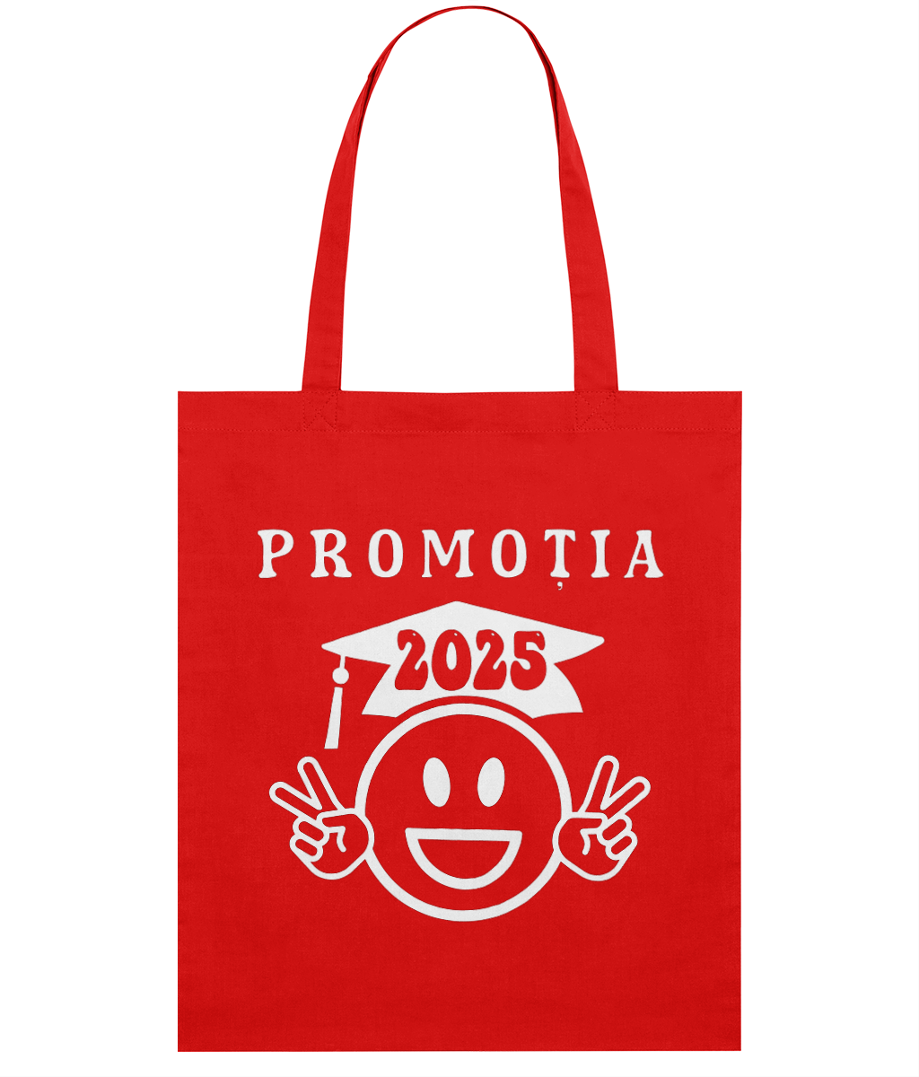 Sacoșa din bumbac „Promoția 2025 Smiley” - imagine 3