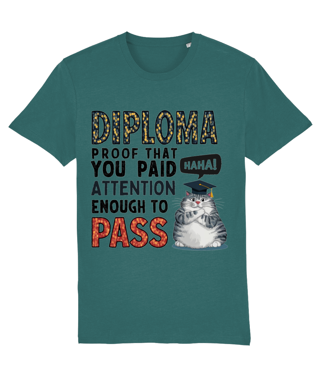 Tricou „Diploma: proof that you paid attention enough to pass” - imagine 10