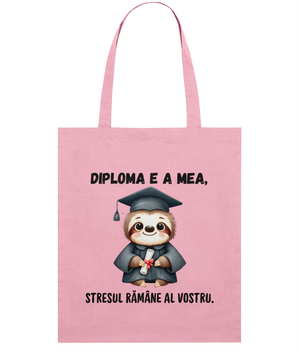 Sacoșă din bumbac „Diploma e a mea” - imagine 6