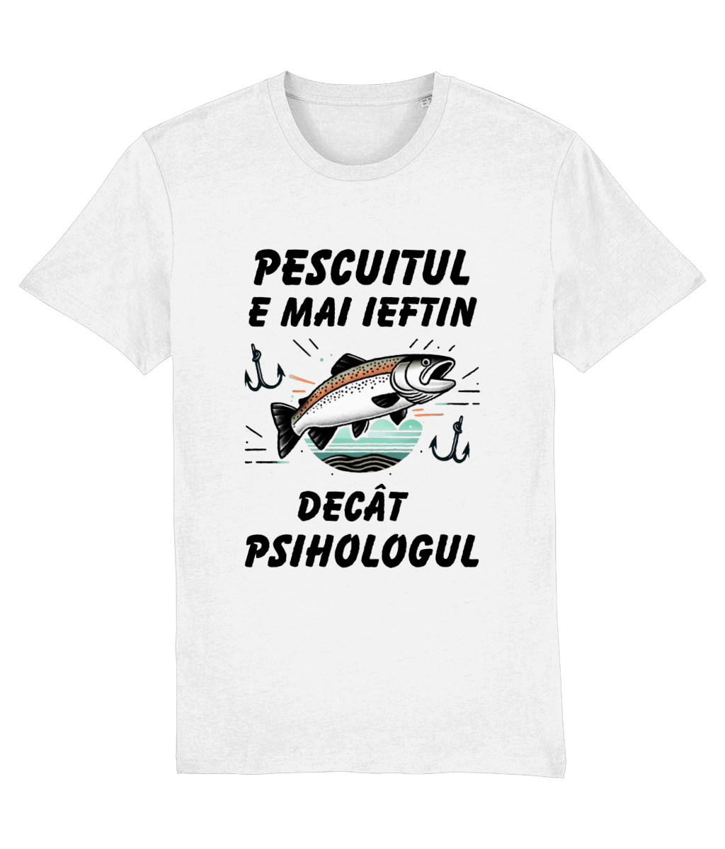 Tricou „Pescuitul e mai ieftin decât psihologul” - imagine 2