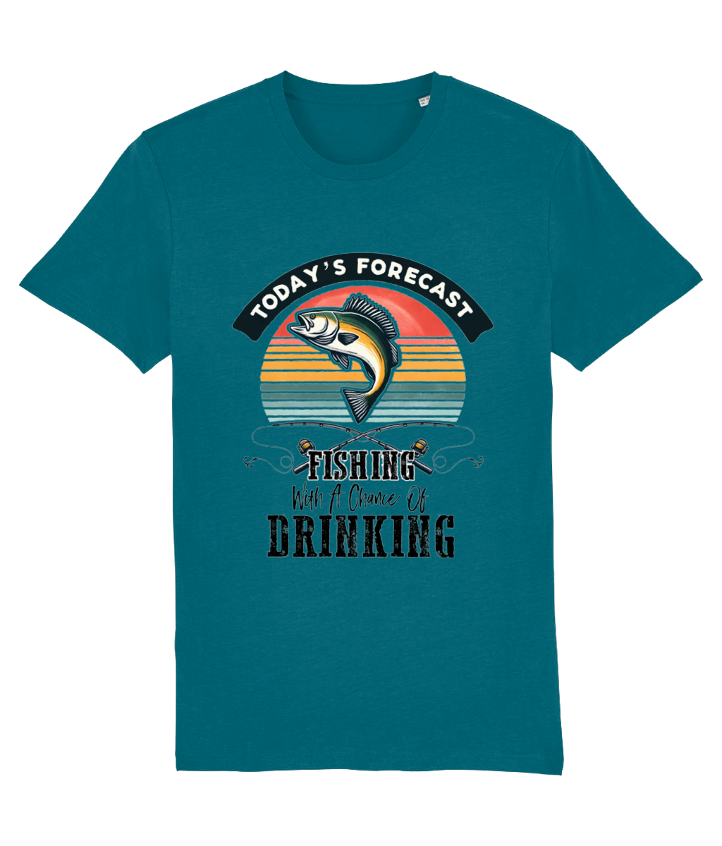 Tricou „Today's forecast: Fishing with a chance of drinking” - imagine 4