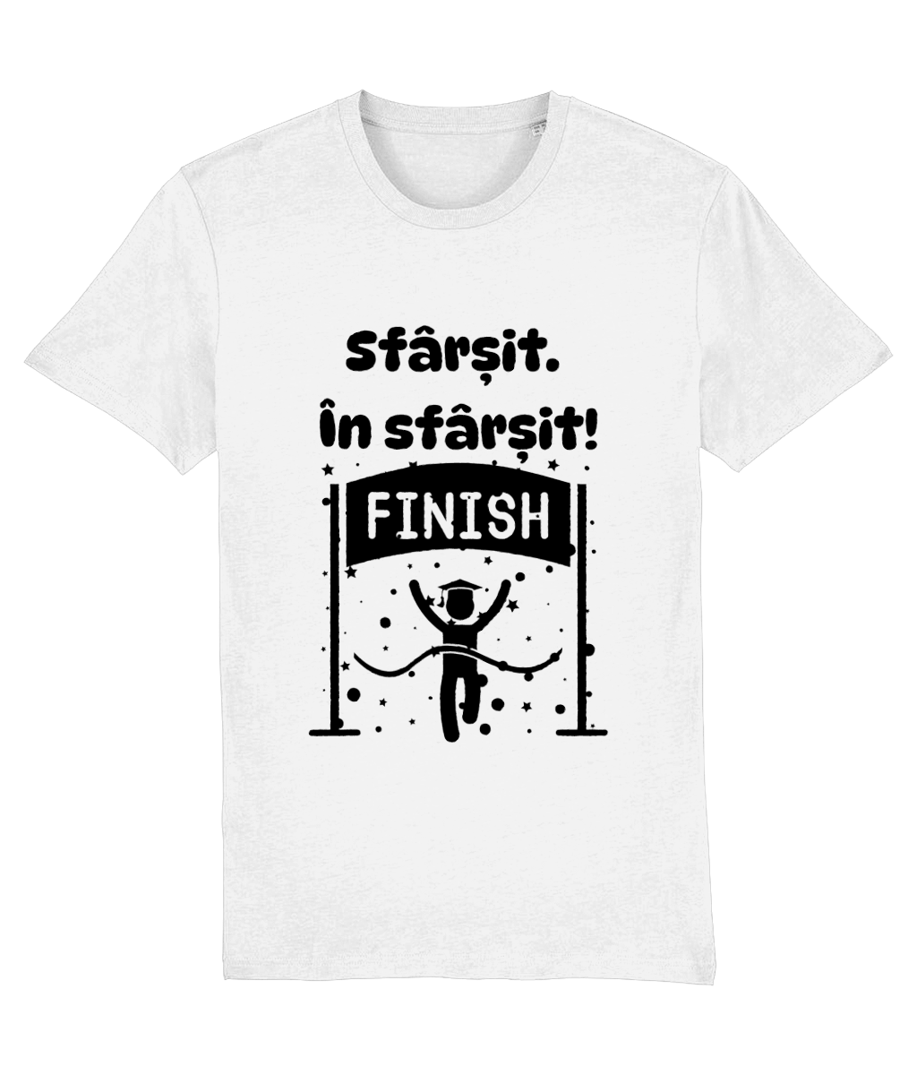 Tricou fete baieti cadou personalizat amuzant de absolvire liceu facultate master doctorat Sfarsit