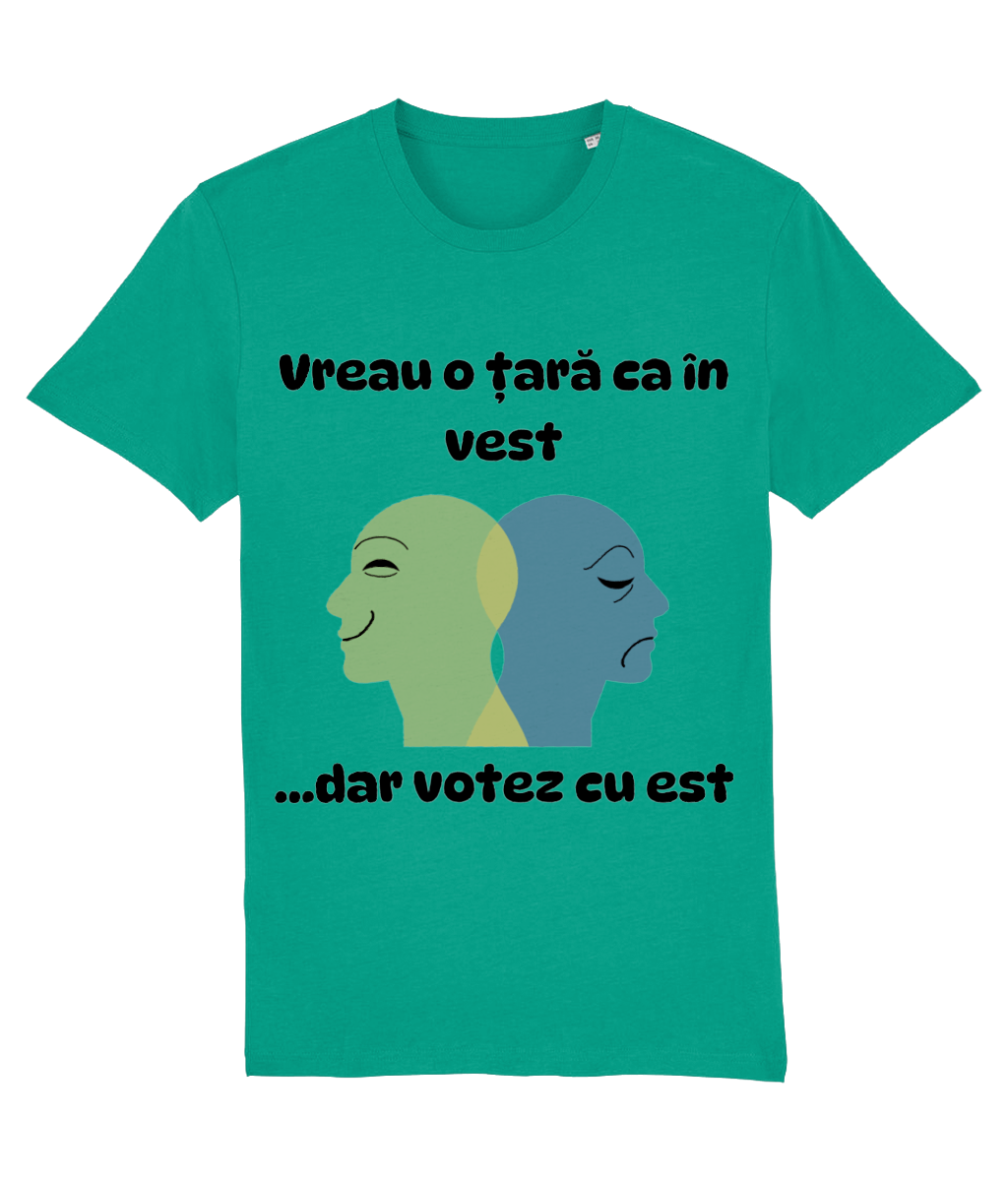 Tricou „Vreau o țară ca în vest... dar votez cu est” - imagine 8