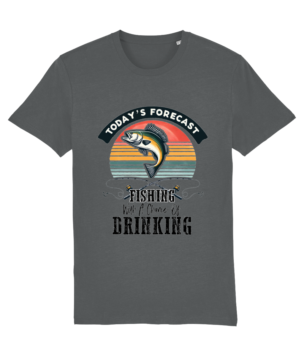 Tricou „Today's forecast: Fishing with a chance of drinking” - imagine 10
