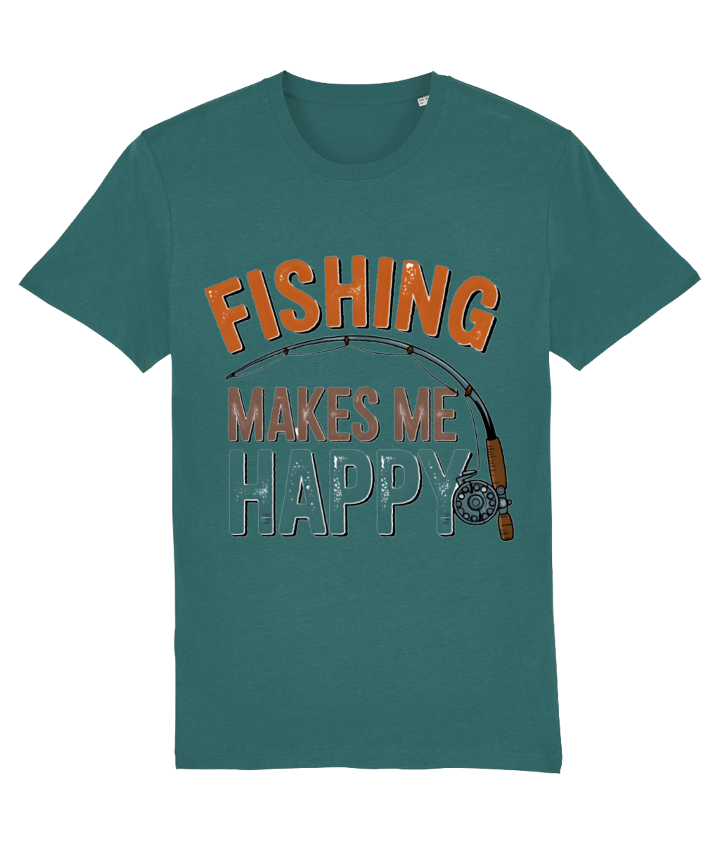 Tricou „Fishing makes me happy” - imagine 9