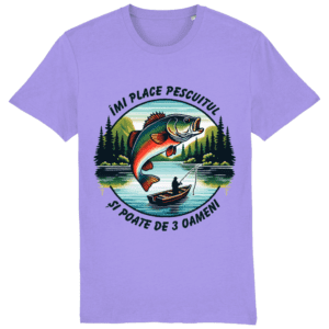 Tricou „Îmi place pescuitul și poate de 3 oameni”
