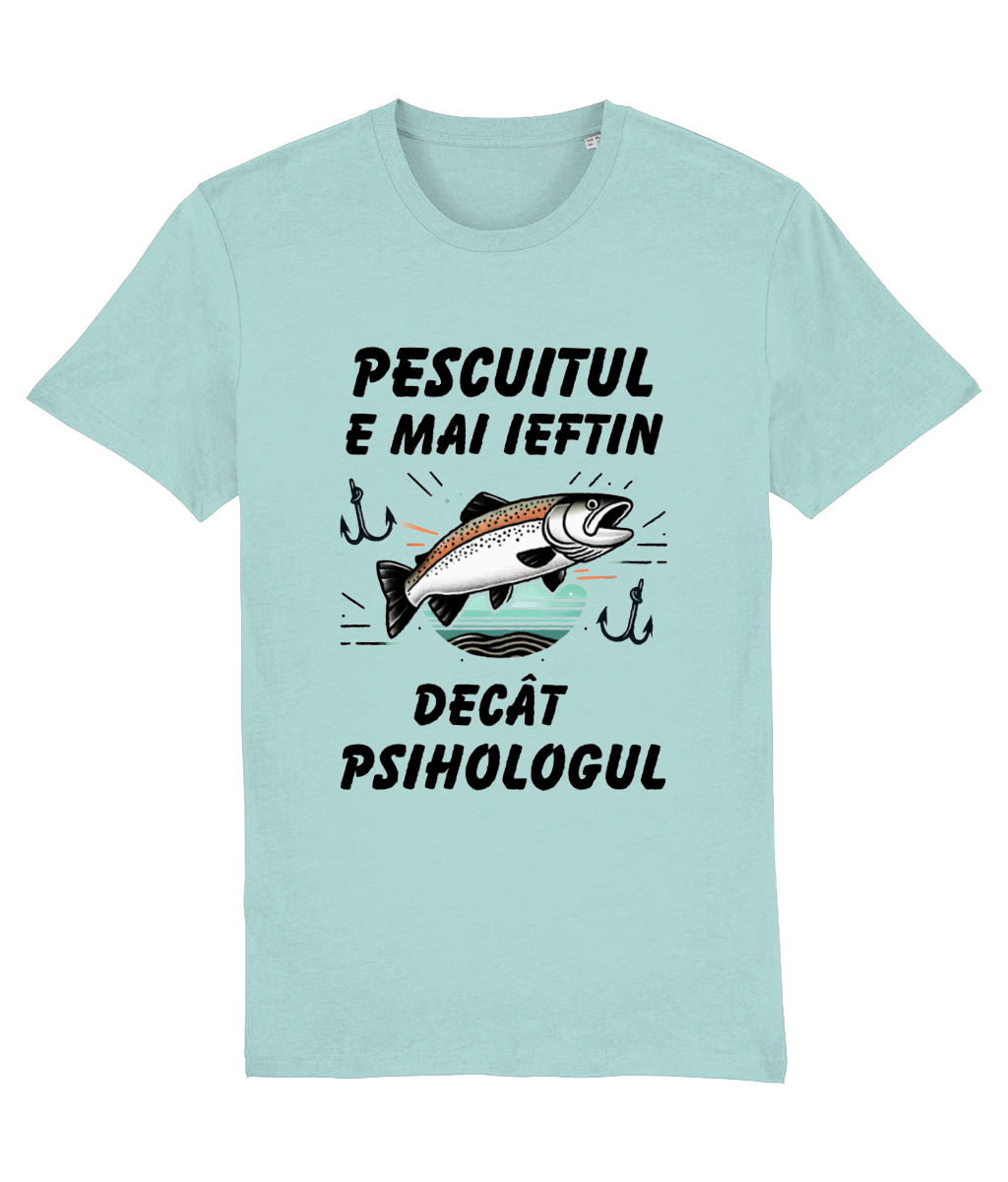 Tricou „Pescuitul e mai ieftin decât psihologul” - imagine 7