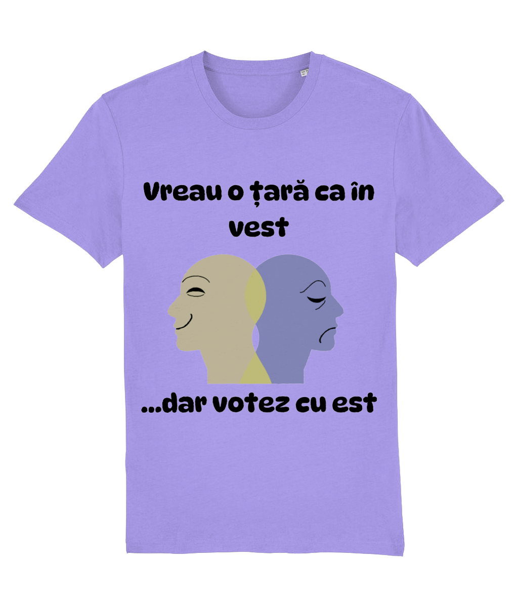 Tricou „Vreau o țară ca în vest... dar votez cu est” - imagine 7