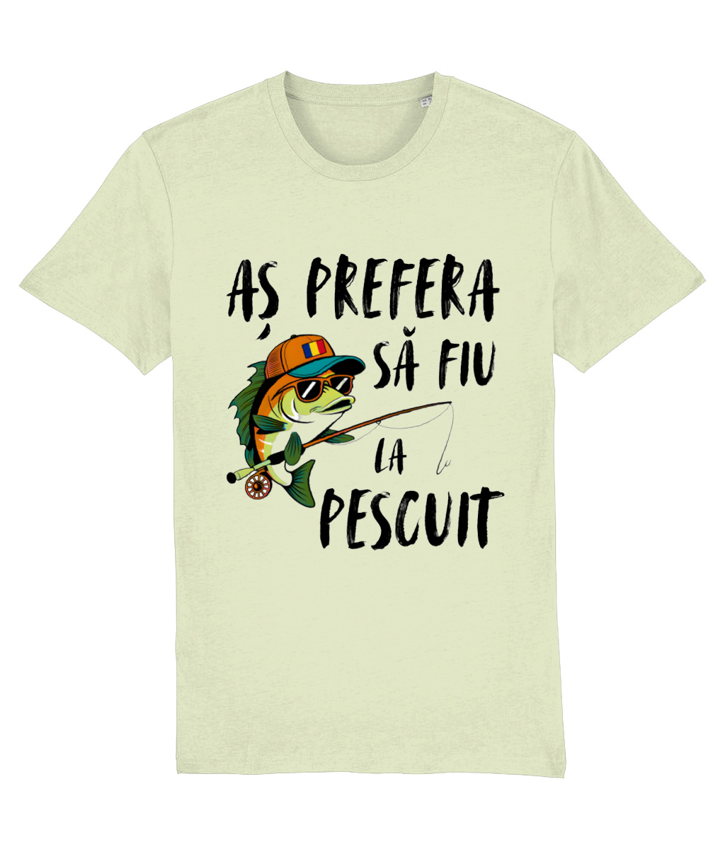 Tricou personalizat cadou amuzant pentru pescari profesionisti si amatori iubitori de pescuit pasionati As prefera sa fiu la pescuit