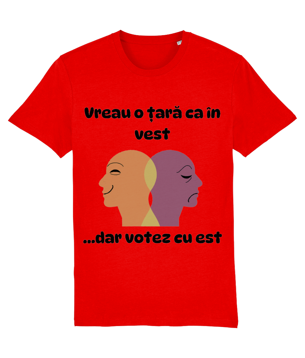 Tricou „Vreau o țară ca în vest... dar votez cu est” - imagine 6