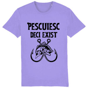 Tricou bărbați „Pescuiesc. Deci exist”