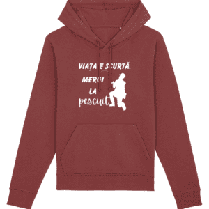 Hanorac „Viața e scurtă. Mergi la pescuit”