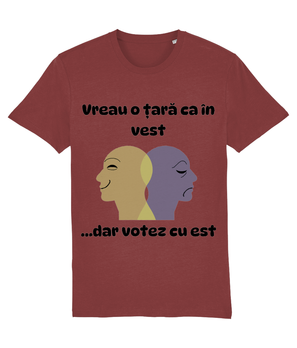 Tricou „Vreau o țară ca în vest... dar votez cu est” - imagine 10
