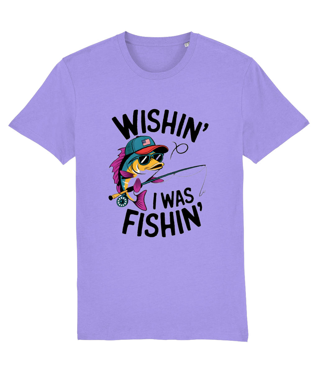 Tricou „Wishin' I was fishin'” - imagine 5