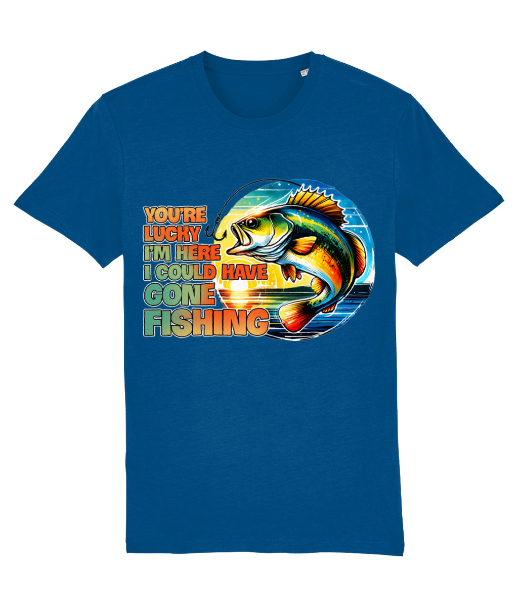 Tricou „You are lucky I am here, I could have gone fishing” - imagine 3