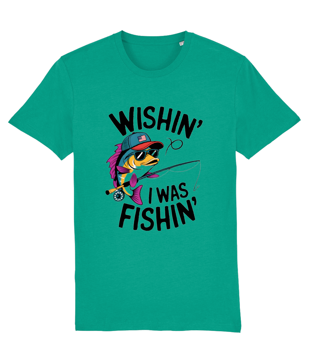 Tricou „Wishin' I was fishin'” - imagine 6