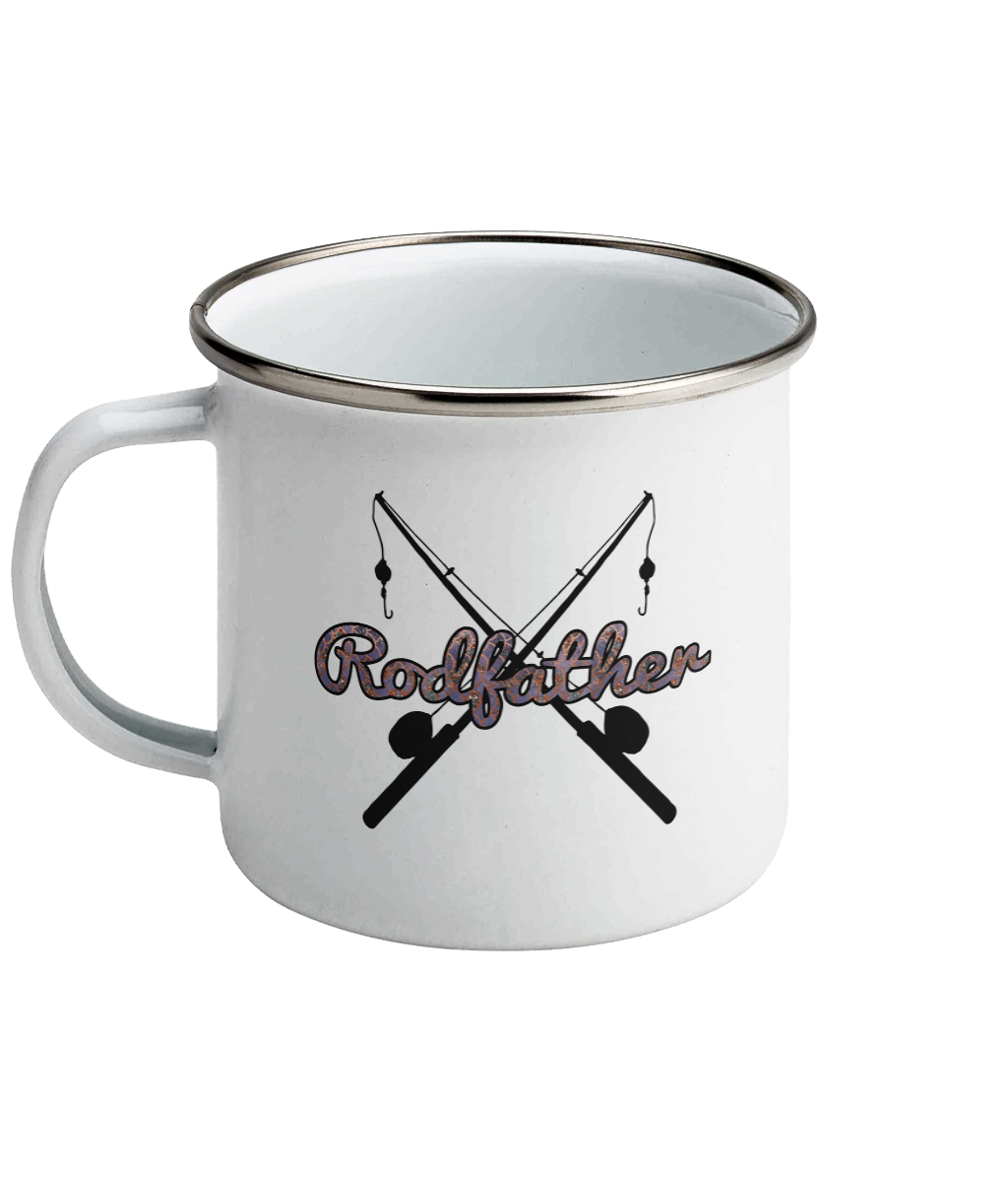 Cana emailata cadou personalizat pentru iubitorii de pescuit si filme pescari amatori si profesionisti Rodfather